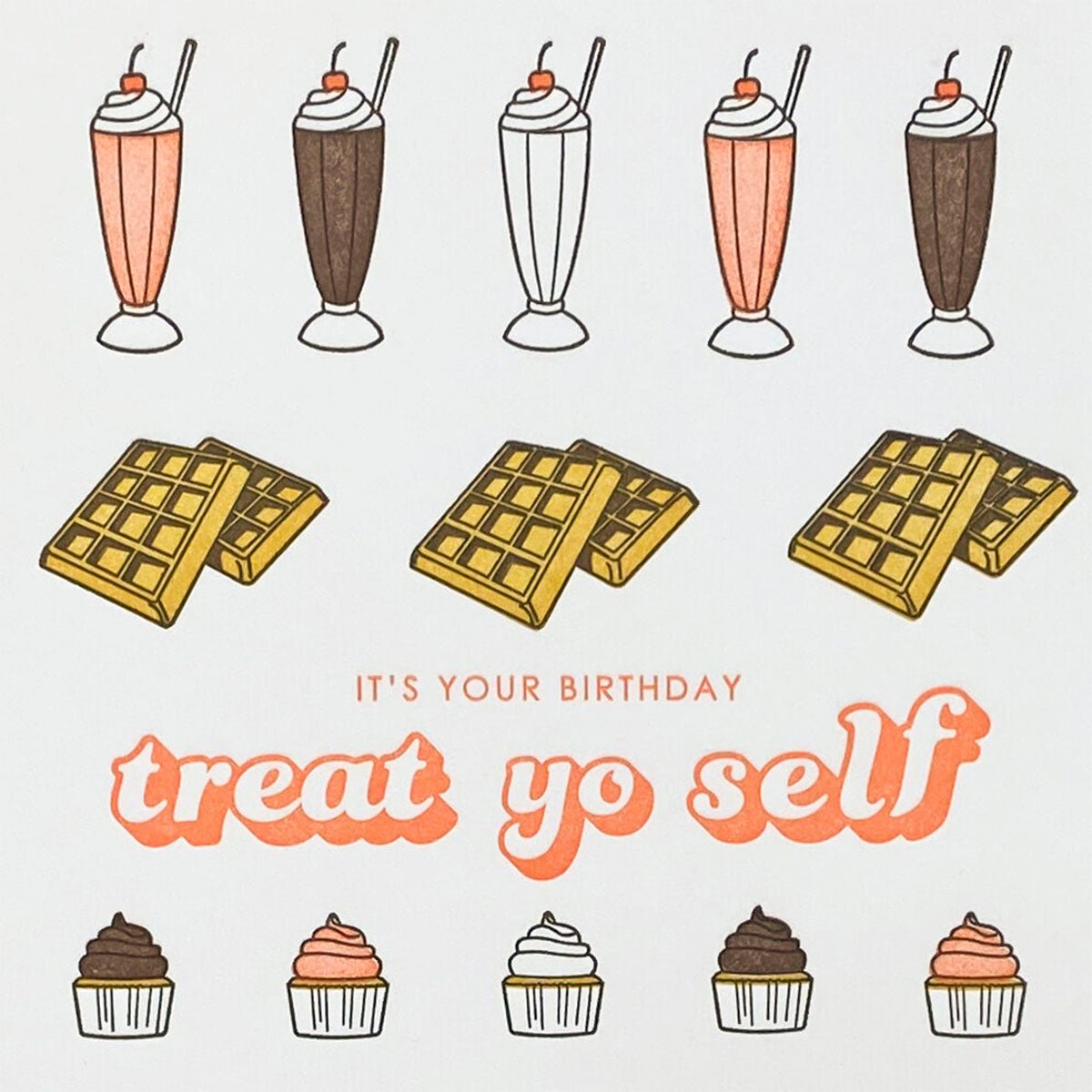 Treat Yo Self Birthday Card - Lockwood Shop - Quick Brown Fox