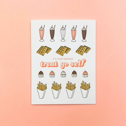 Treat Yo Self Birthday Card - Lockwood Shop - Quick Brown Fox