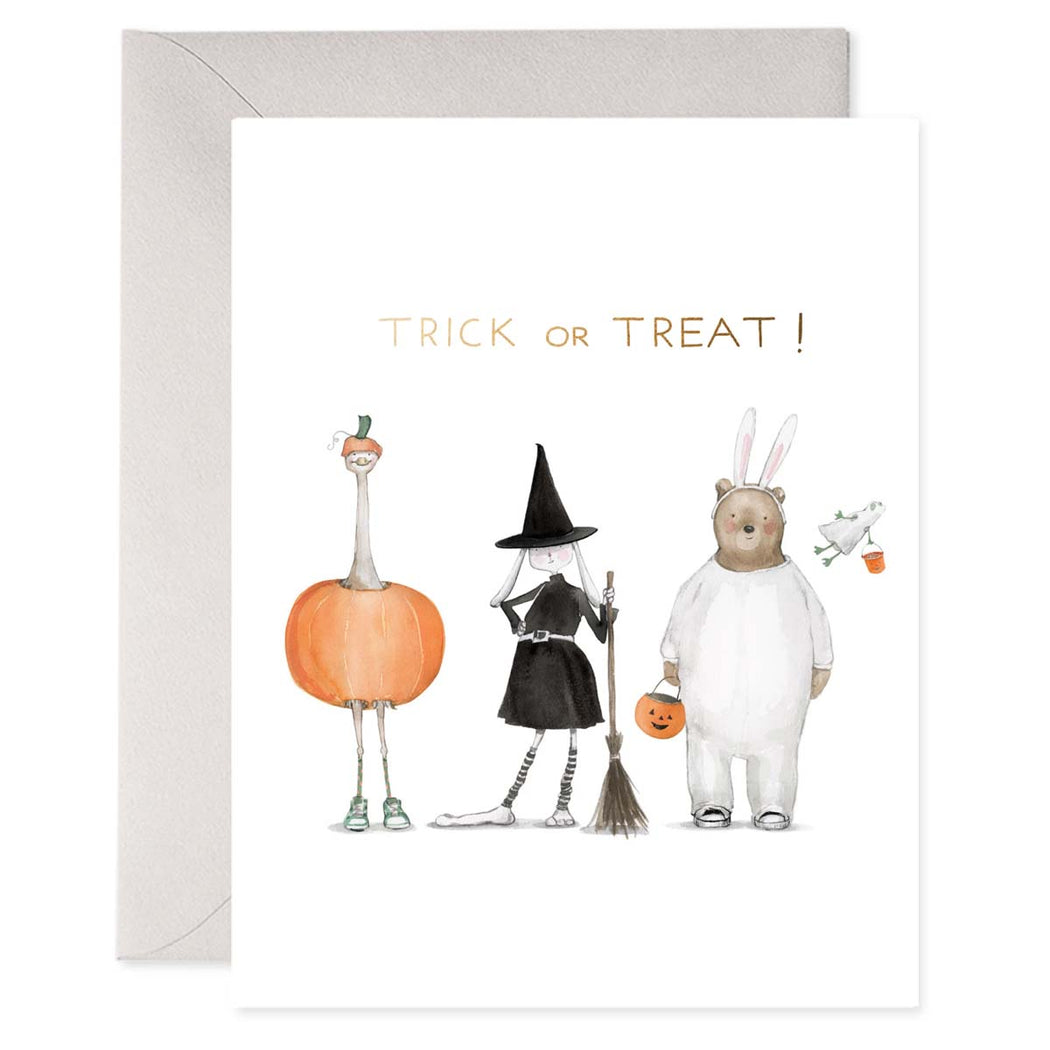 Trick or Treat Costumes Greeting Card - Lockwood Shop - E Frances Paper