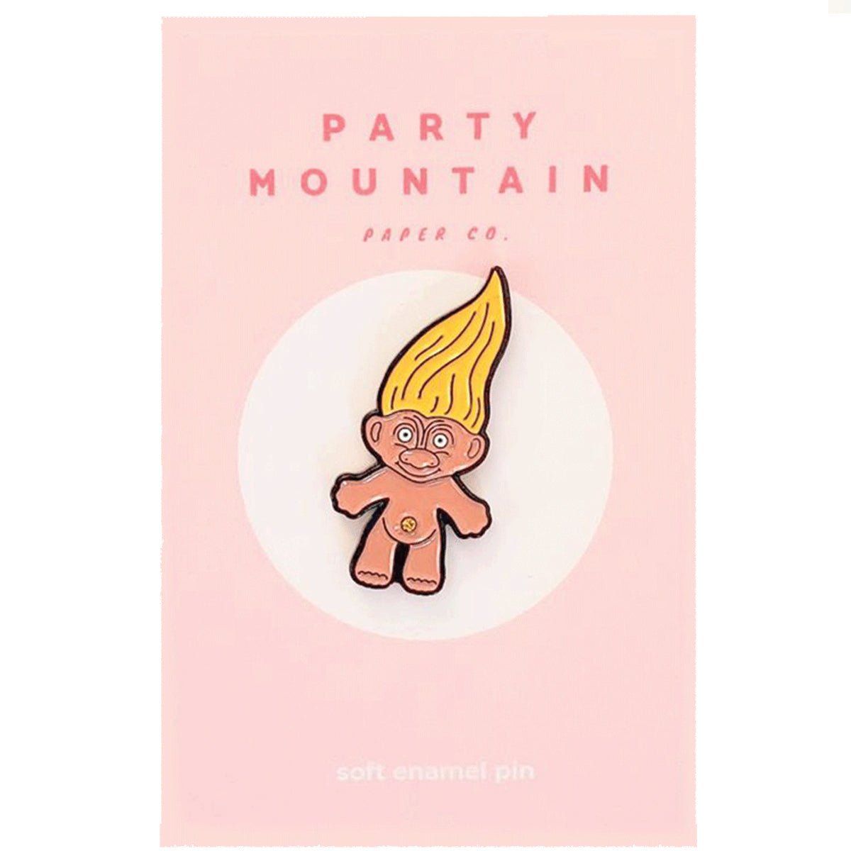 Troll Doll Enamel Pin - Lockwood Shop - Party Mountain Paper