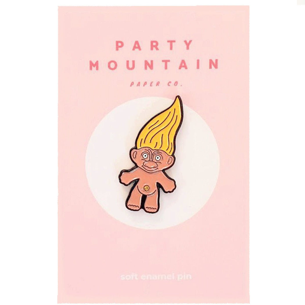 Troll Doll Enamel Pin - Lockwood Shop - Party Mountain Paper