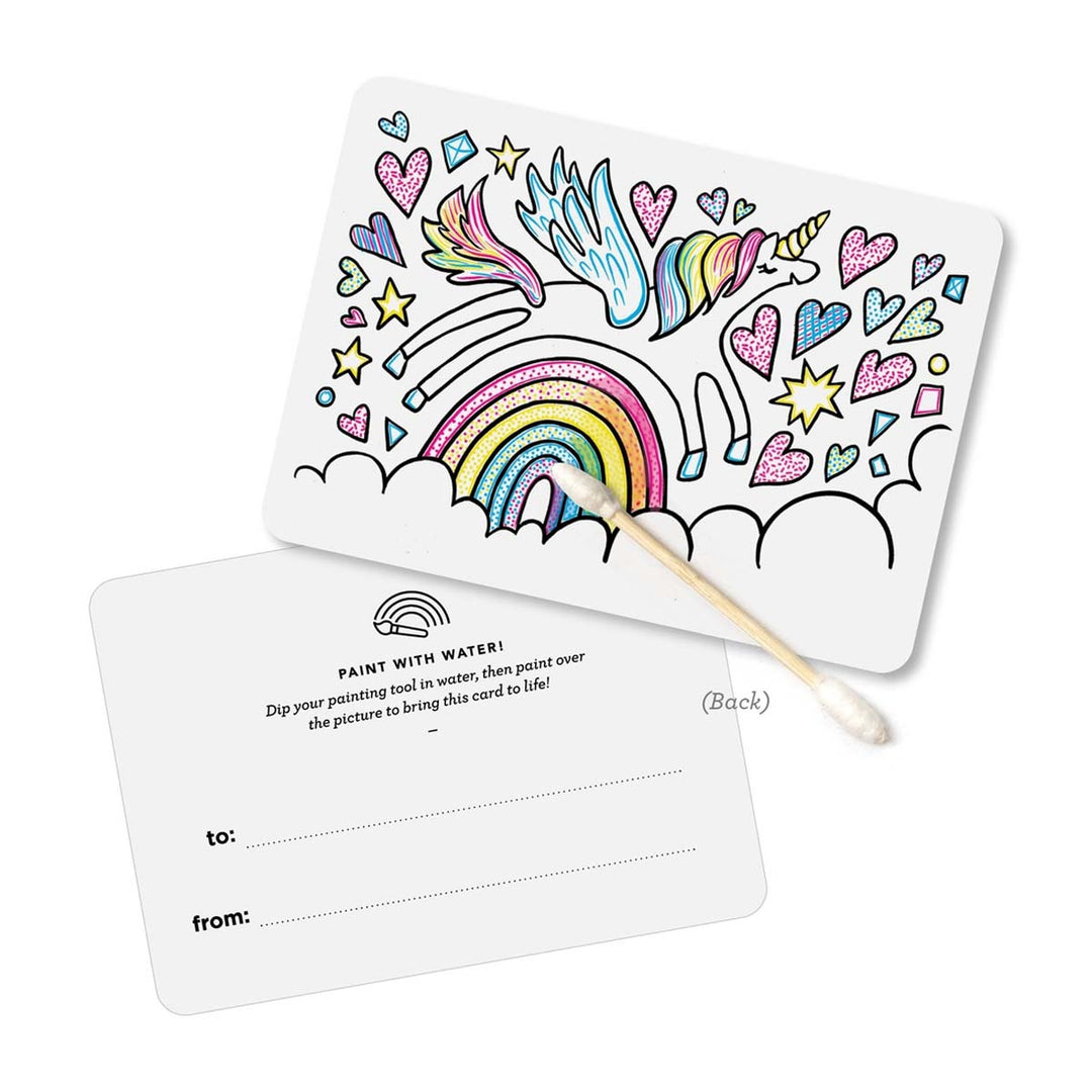 Unicorn Paint with Water Valentine Kit - Lockwood Shop - Inklings Paperie