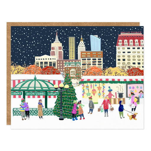 Union Square Holiday Greeting Card - Lockwood Shop - Little Design Shoppe & Creative Co