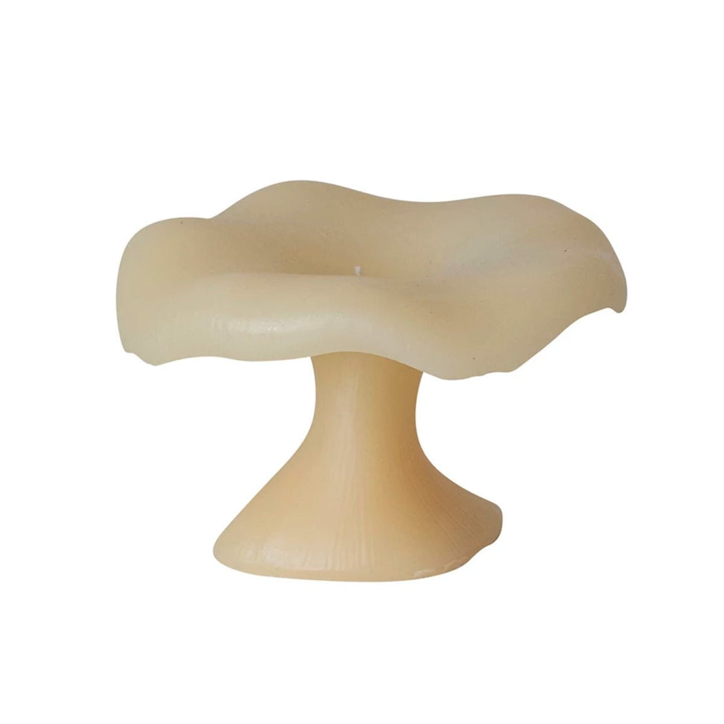 Unscented Mushroom Shaped Candle - Lockwood Shop - Creative Co-Op