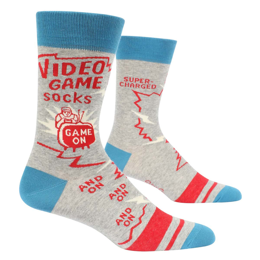 Video Game Socks Men's Sock - Lockwood Shop - Blue Q