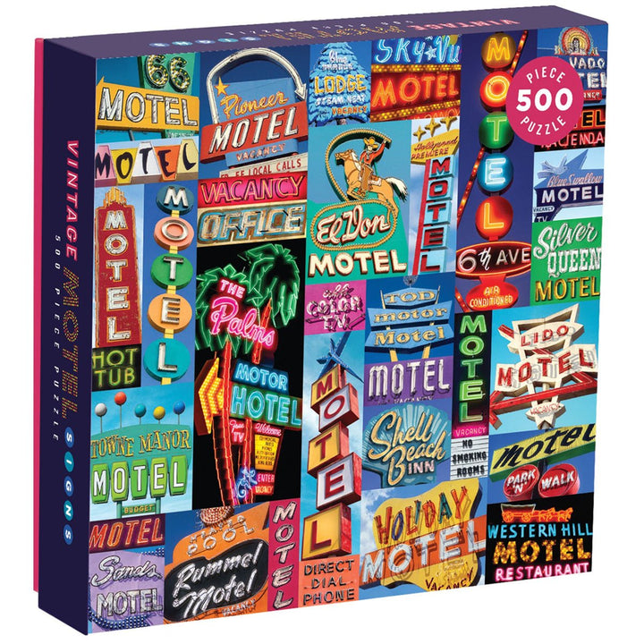 Vintage Motel Signs Puzzle - Lockwood Shop - Chronicle