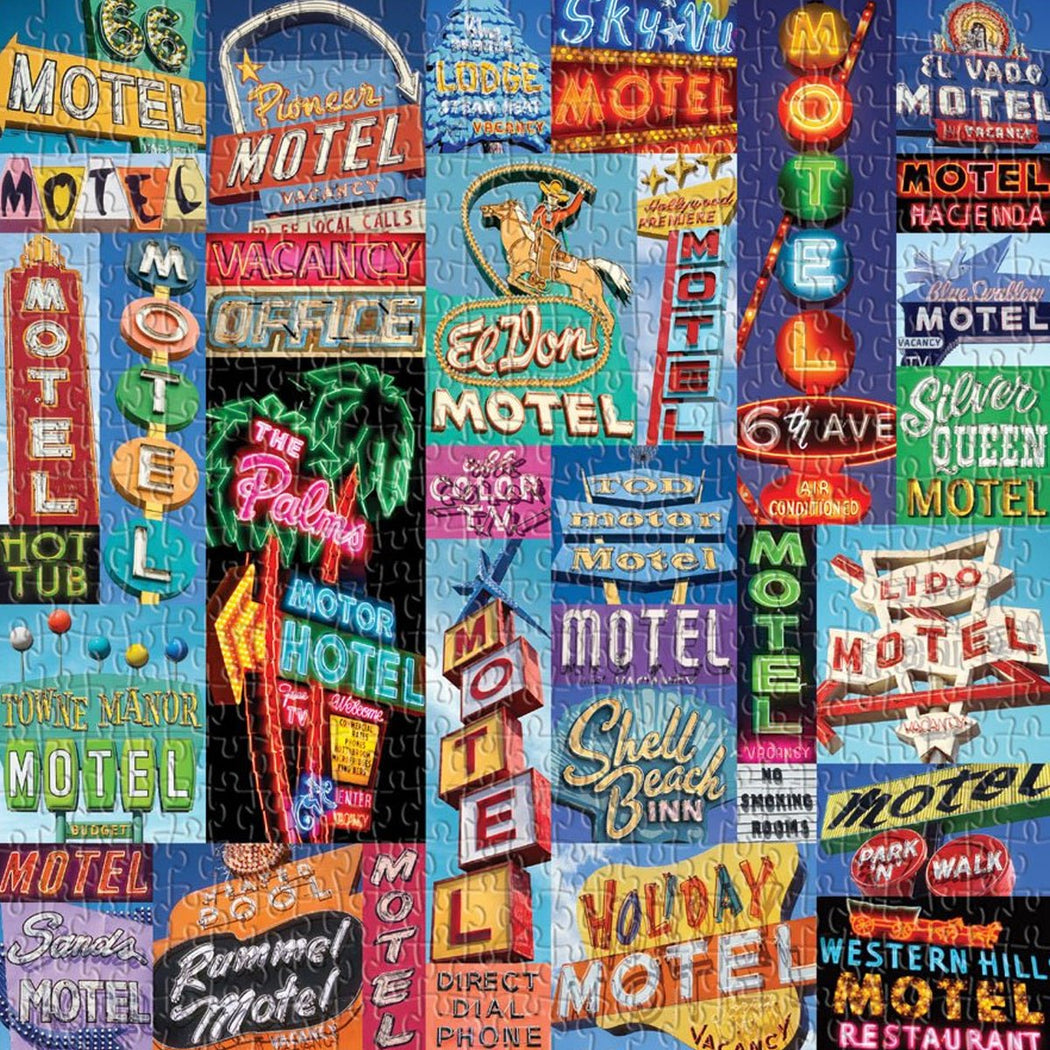 Vintage Motel Signs Puzzle - Lockwood Shop - Chronicle