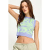 Wave Cropped Sleeveless Top in Lavender - Lockwood Shop - Miss Love