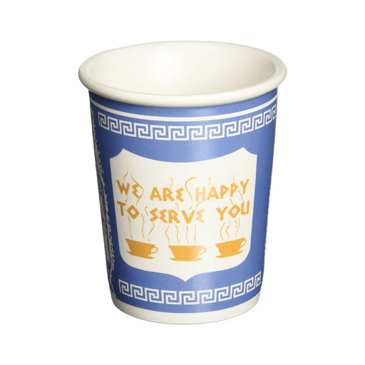 "We Are Happy To Serve You" Greek Ceramic Cup - Lockwood Shop - Exceptionlab