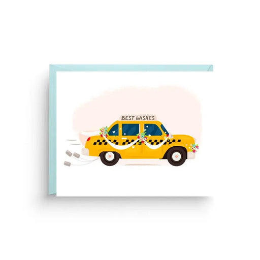 Wedding Taxi Greeting Card - Lockwood Shop - Nicole Marie Paperie