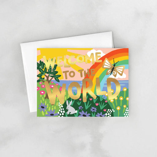 Welcome to the World Greeting Card - Lockwood Shop - Idlewild Co