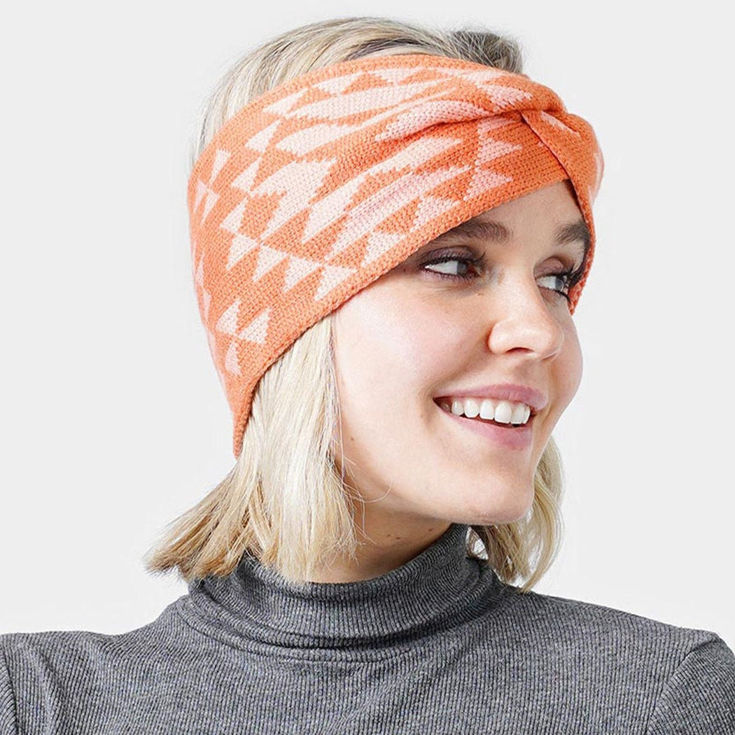 Western Pattern Knit Headband - Lockwood Shop - Wona Trading