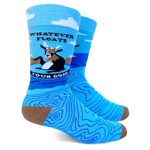 Whatever Floats Your Goat Men's Crew Socks - Lockwood Shop - Groovy Things co