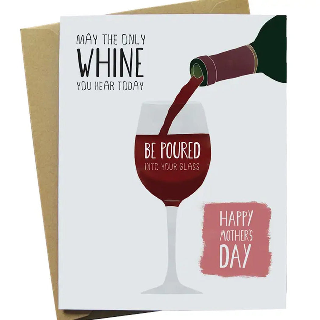 Whine Glass Mother's Day Card - Lockwood Shop - Paper Wolf