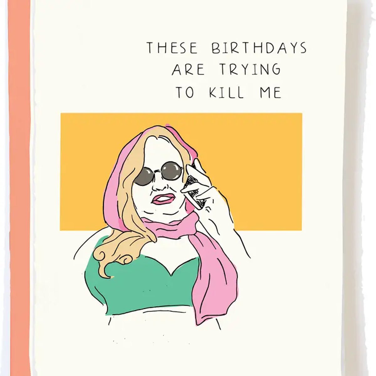 White Lotus Murder Me Birthday Card - Lockwood Shop - Pop Paper