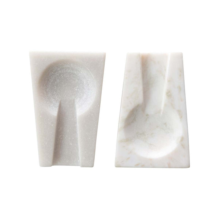 White Marble Spoon Rest - Lockwood Shop - Creative Co-Op