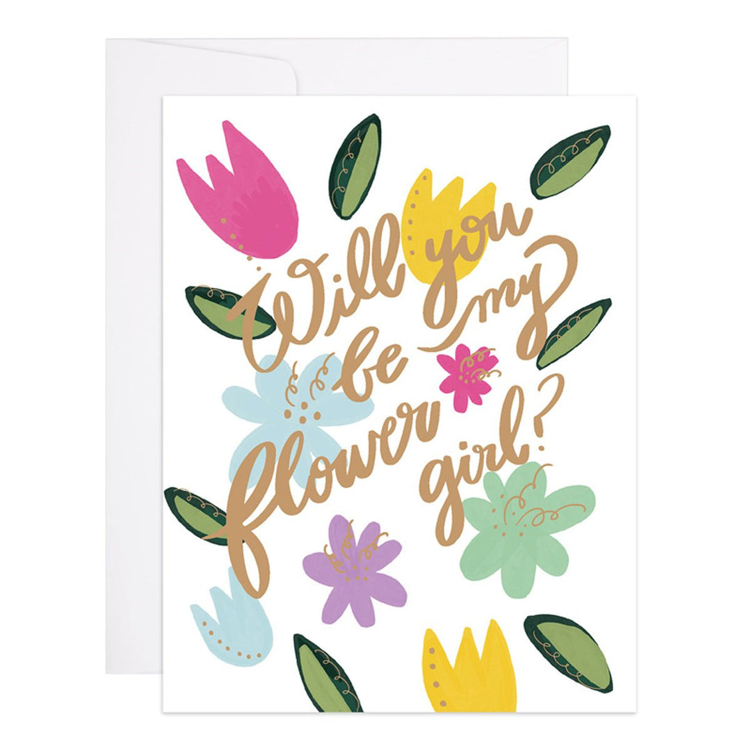 Will You Be My Flower Girl? Greeting Card - Lockwood Shop - 9th Letter Press