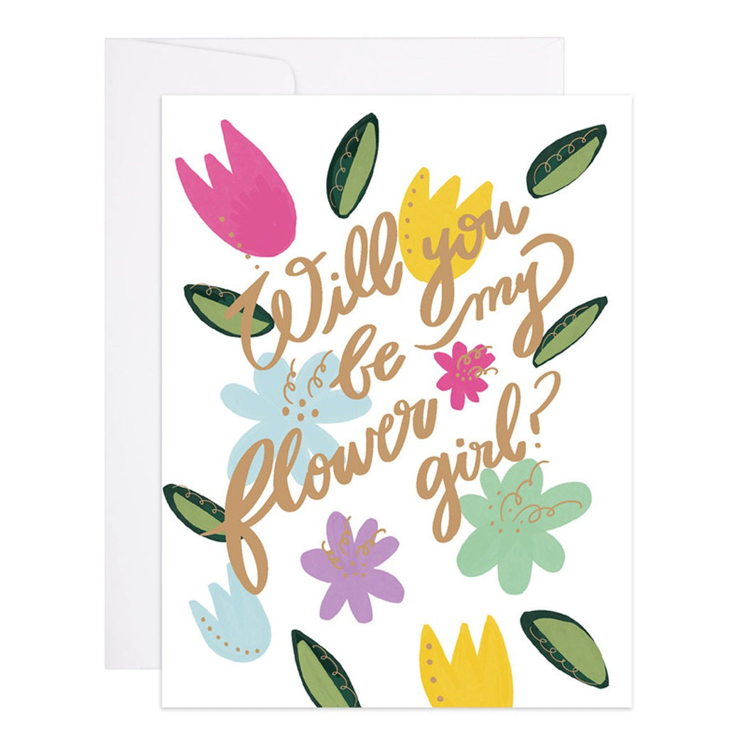 Will You Be My Flower Girl? Greeting Card - Lockwood Shop - 9th Letter Press
