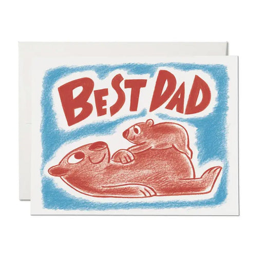 Wombat Dad Greeting Card - Lockwood Shop - Red Cap Cards