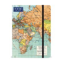 World Map 2 Notebook - Lockwood Shop - Cavallini Papers and Co