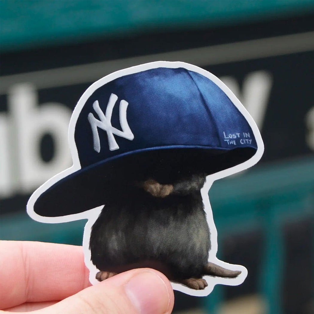 Yankees Hat Rat Sticker - Lockwood Shop - Santi of All Trades