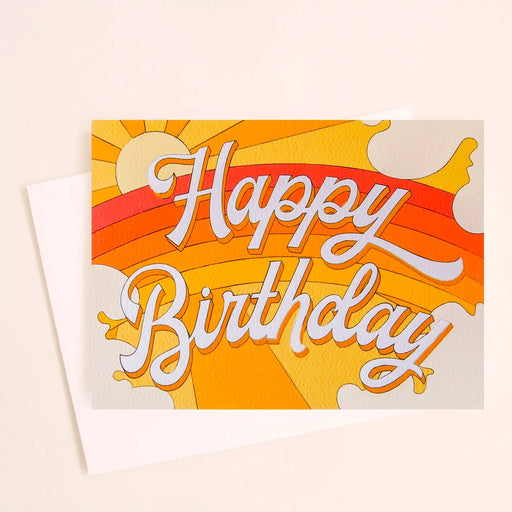 Yellow Rainbow Birthday Card - Lockwood Shop - Sunshine Studios