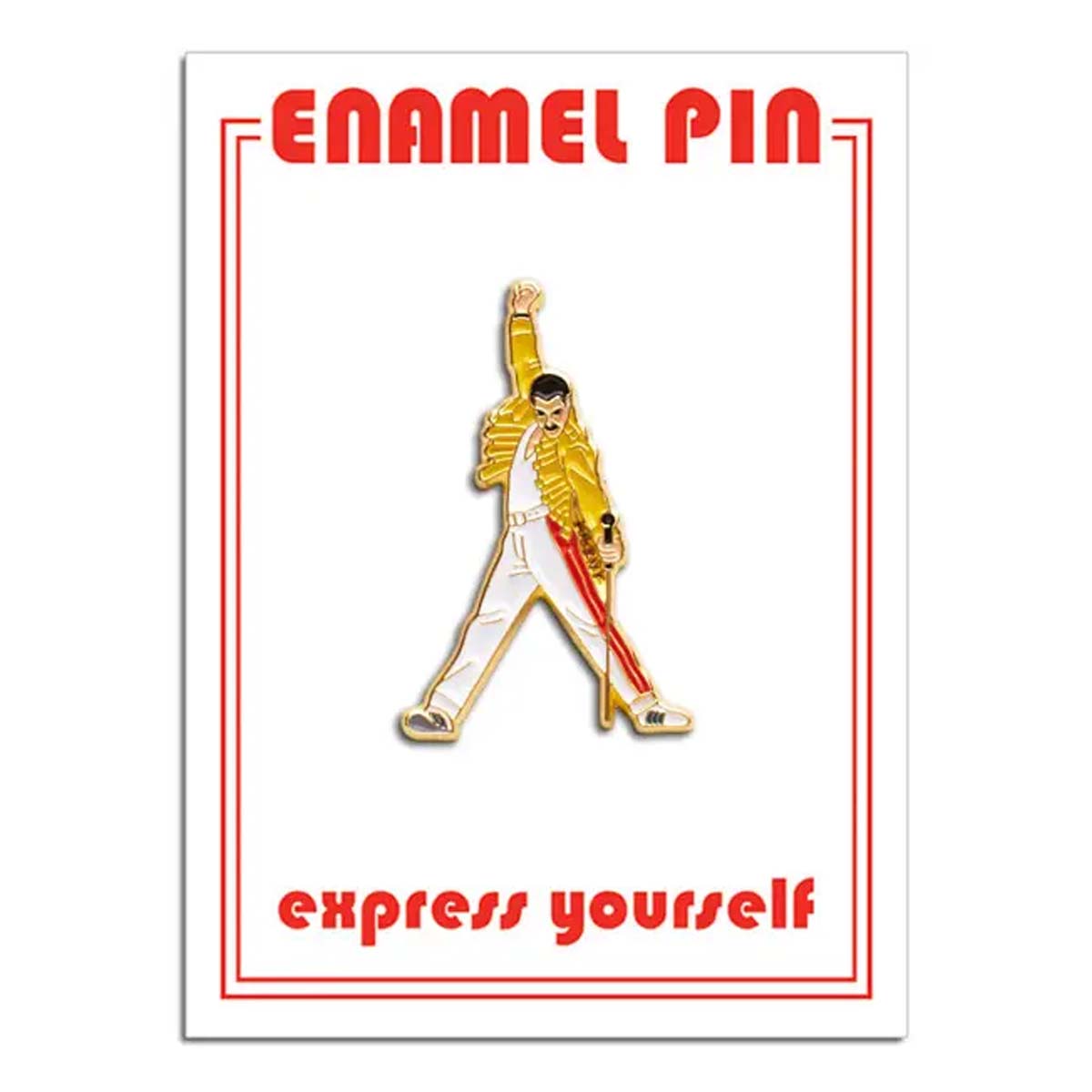 Yellow Suit Freddie Mercury Pin - Lockwood Shop - The Found