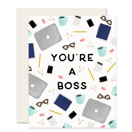 You're a Boss Greeting Card - Lockwood Shop - Slightly Stationery