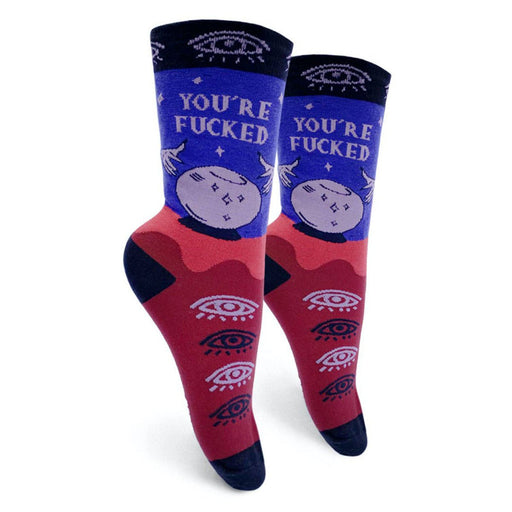 You're Fucked Women's Crew Socks - Lockwood Shop - Groovy Things co