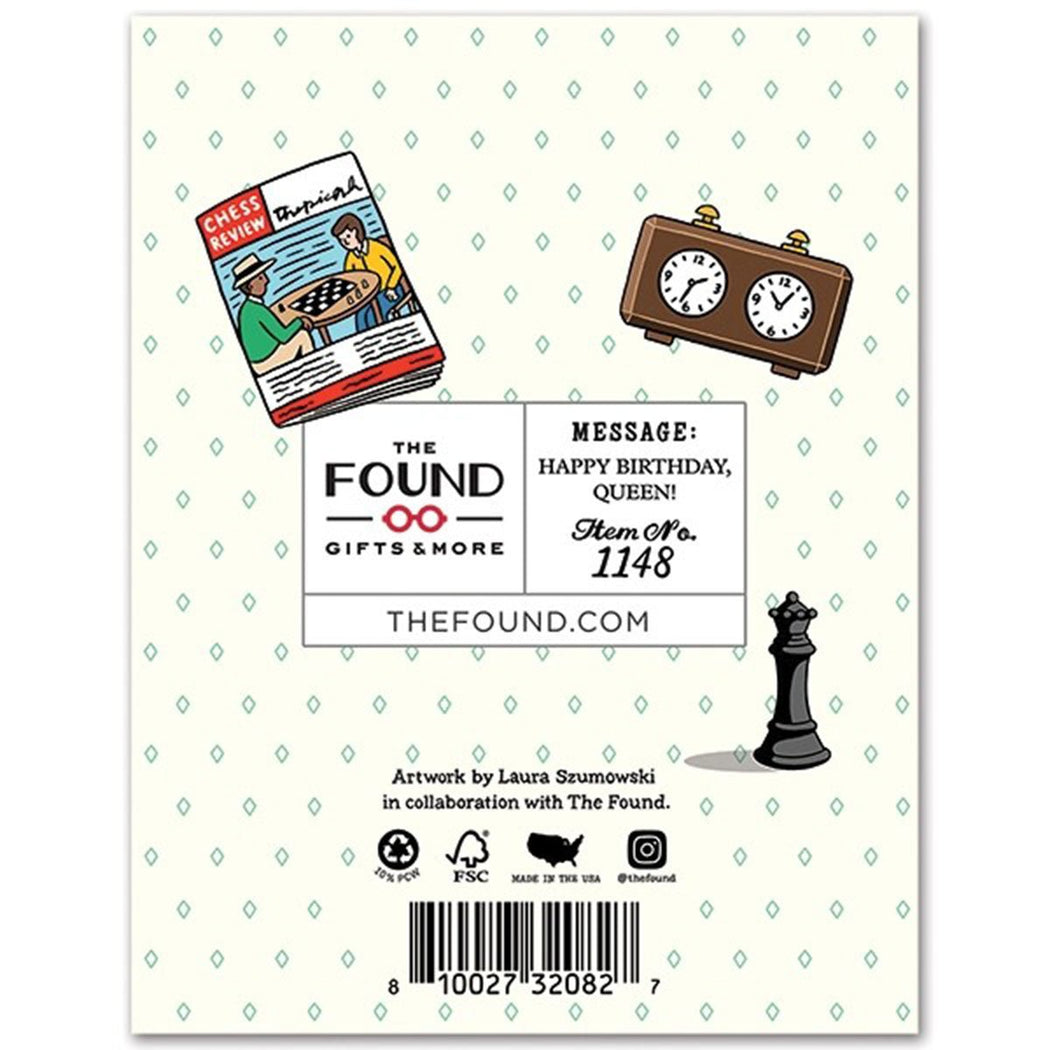 You're Genius Queen's Gambit Birthday Card - Lockwood Shop - The Found