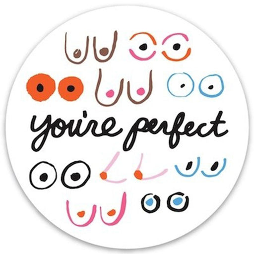 You're Perfect Boobs (Die Cut Sticker) - Lockwood Shop - The Found