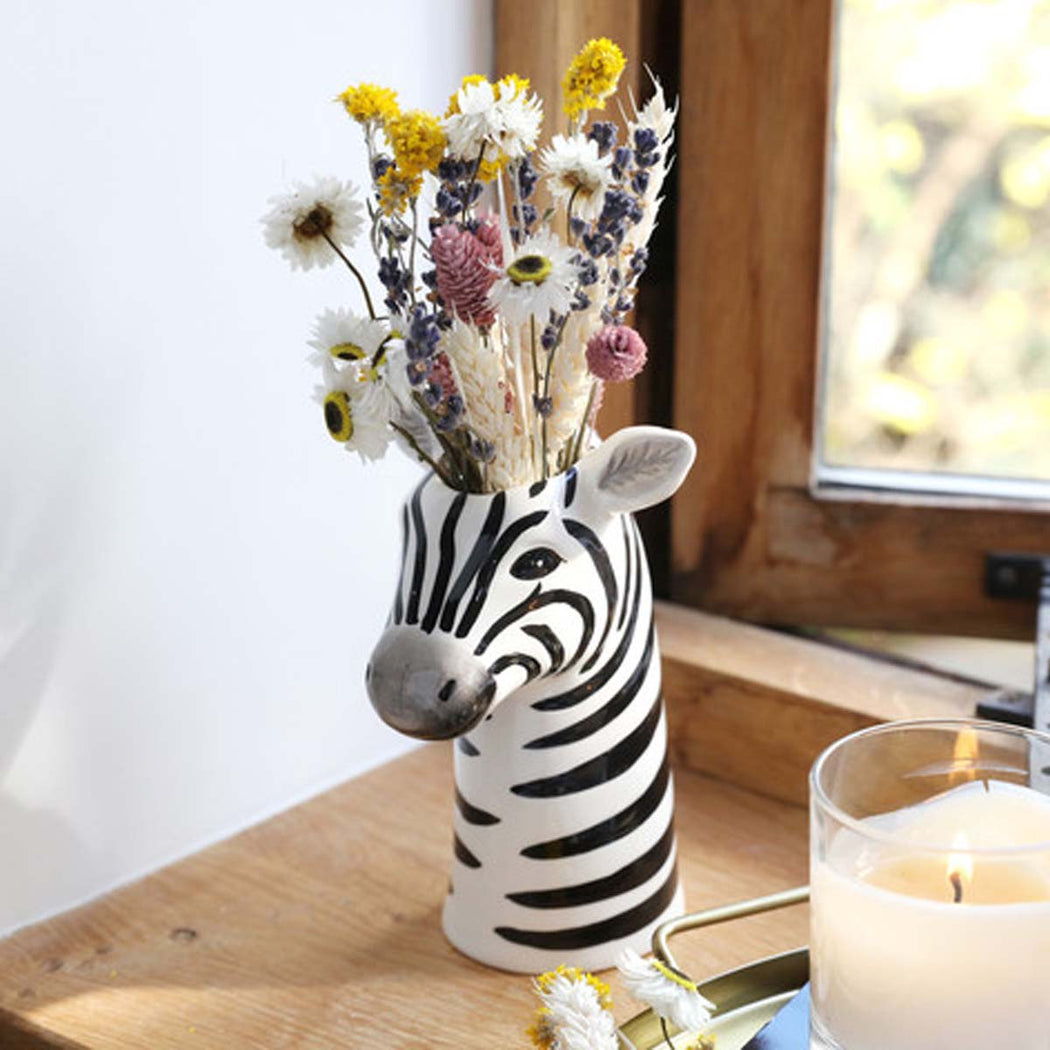 Zebra Head Planter Vase - Lockwood Shop - Lisa Angel